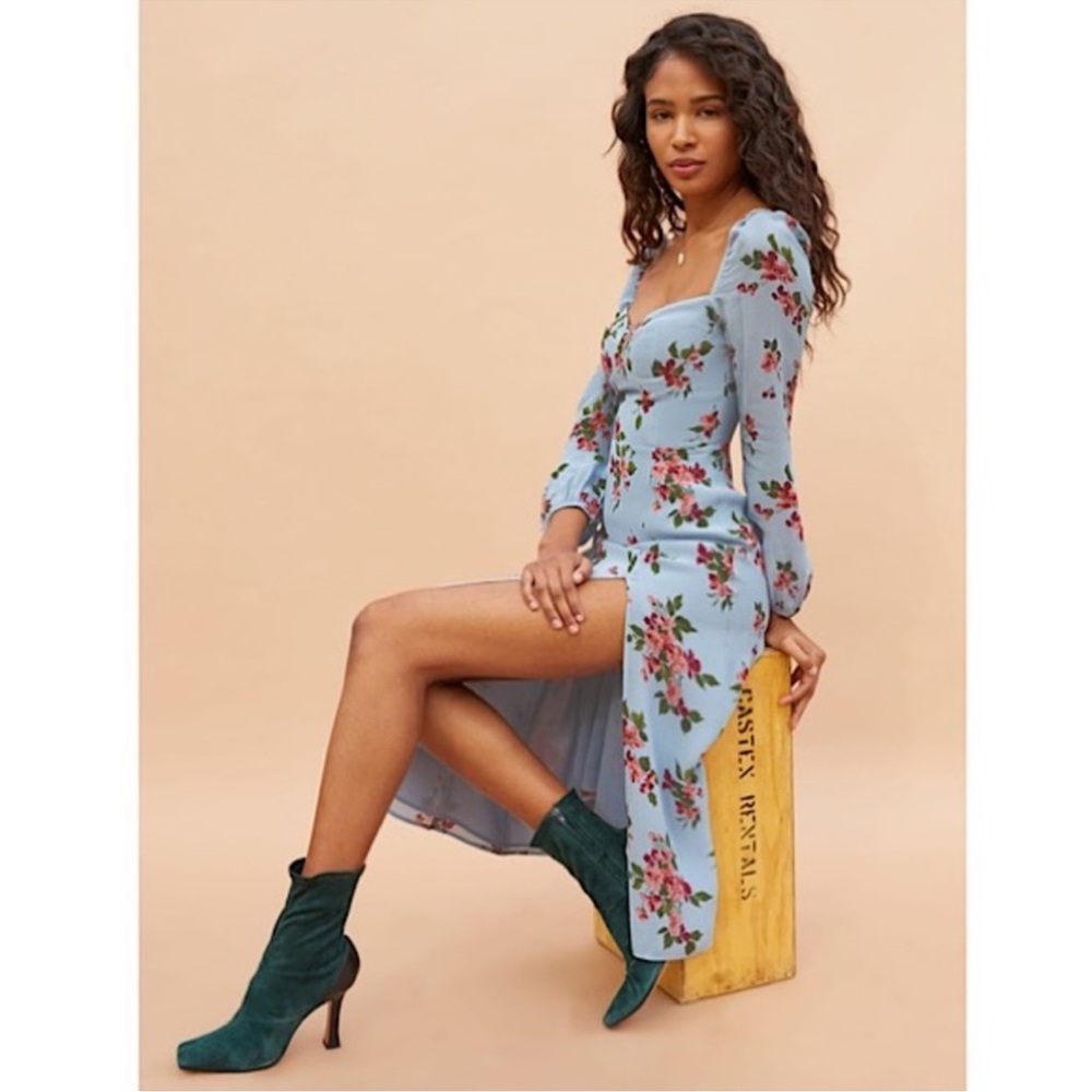 Like new Reformation Gulia Midi Dress